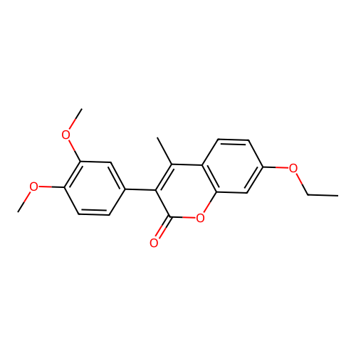 3-(3,4-Dimethoxyphenyl)-7-ethoxy-4-methylchromen-2-one structure