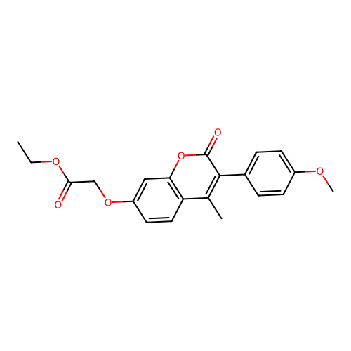 ethyl 2-{[3-(4-methoxyphenyl)-4-methyl-2-oxo-2H-chromen-7-yl]oxy}acetate structure
