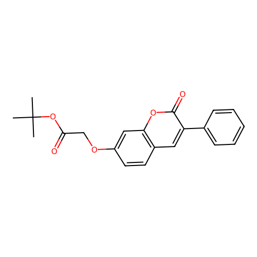 tert-butyl 2-[(2-oxo-3-phenyl-2H-chromen-7-yl)oxy]acetate structure