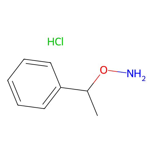 O-(1-phenylethyl)hydroxylamine hydrochloride structure