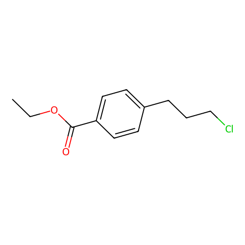 Ethyl 4-(3-chloropropyl)benzoate structure