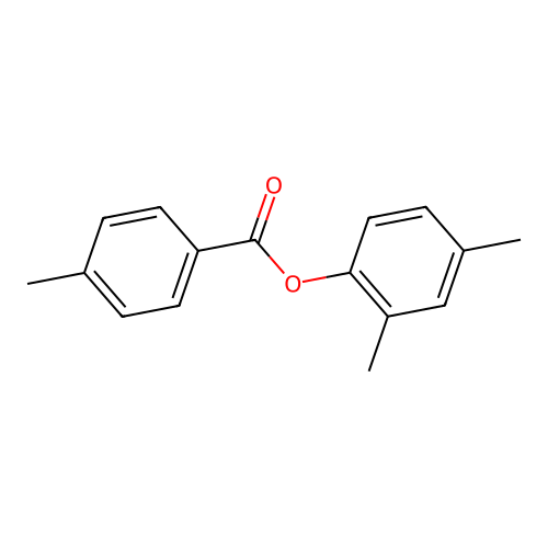 2,4-Dimethylphenyl 4-methylbenzoate structure