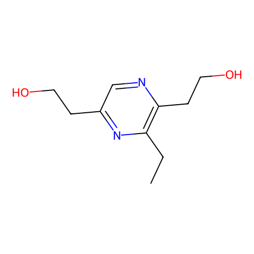 2,5-Pyrazinediethanol, 3-ethyl- structure