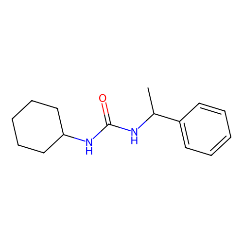 1-Cyclohexyl-3-(1-phenylethyl)urea structure