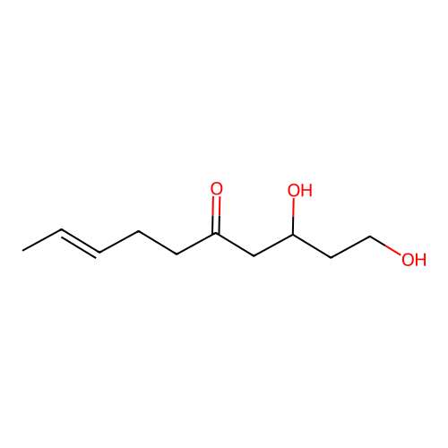 1,3-Dihydroxydec-8-en-5-one structure
