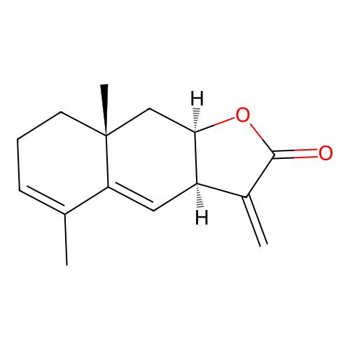 (3aR,8aR,9aR)-5,8a-dimethyl-3-methylene-3,3a,8,8a,9,9a-hexahydronaphtho[2,3-b]furan-2(7H)-one structure