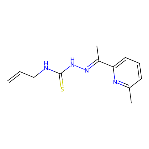 1-[1-(6-Methyl-2-pyridinyl)ethylideneamino]-3-prop-2-enylthiourea structure
