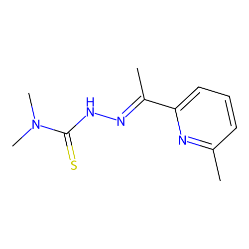 Hydrazinecarbothioamide,N,N-dimethyl-2-[1-(6-methyl-2-pyridinyl)ethylidene]- structure