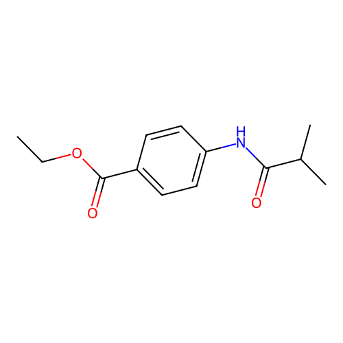 Ethyl 4-(2-methylpropanoylamino)benzoate structure