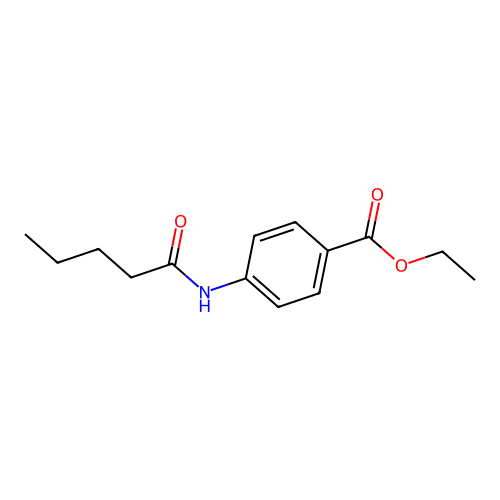 Ethyl 4-(pentanoylamino)benzoate structure
