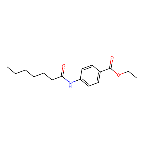 Ethyl 4-(heptanoylamino)benzoate structure