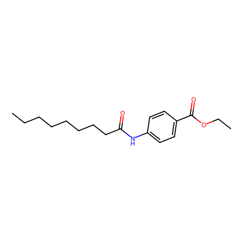 Ethyl 4-(nonanoylamino)benzoate structure