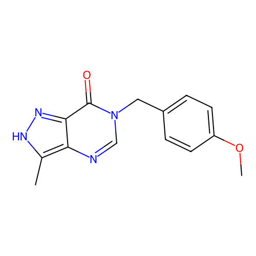 6-(4-Methoxybenzyl)-3-methyl-2H-pyrazolo[4,3-d]pyrimidin-7(6H)-one structure