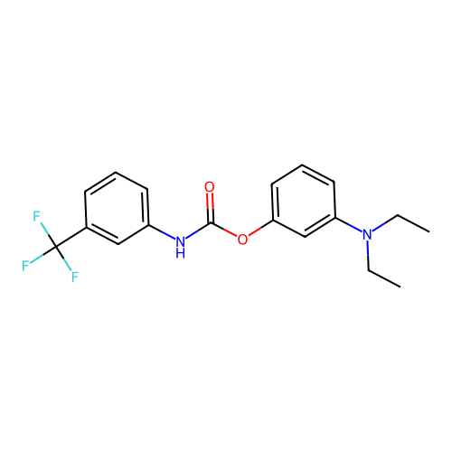 3-Diethylaminophenyl N-(3-trifluoromethylphenyl)carbamate structure