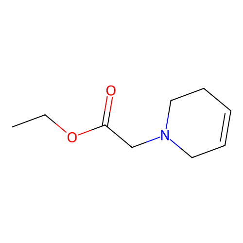 ethyl 2-(3,6-dihydro-2H-pyridin-1-yl)acetate structure