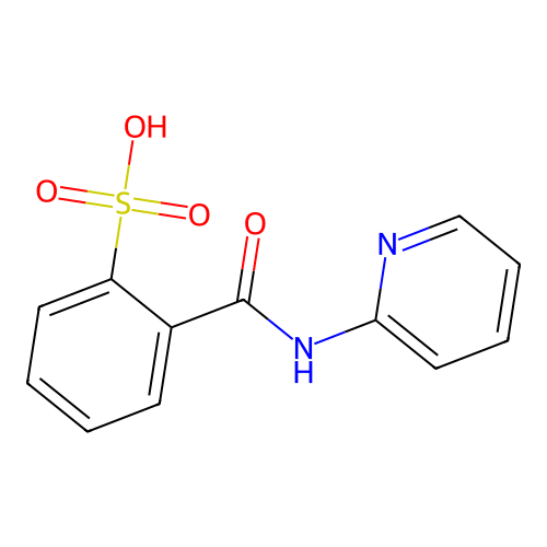 2-(Pyridin-2-ylcarbamoyl)benzenesulfonic acid structure