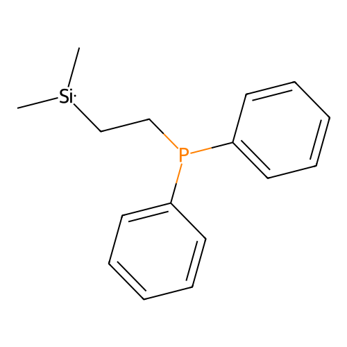 [2-(Dimethylsilyl)ethyl](diphenyl)phosphane structure