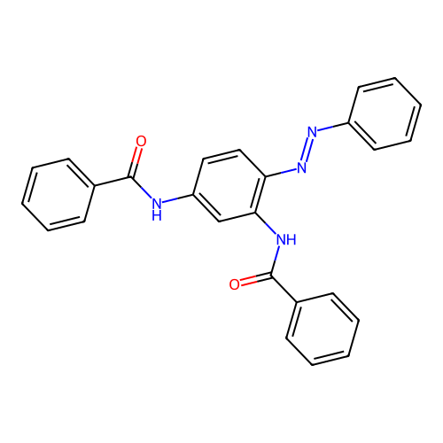 Benzamide, N,N'-[4-(phenylazo)-1,3-phenylene]bis-(9CI) structure