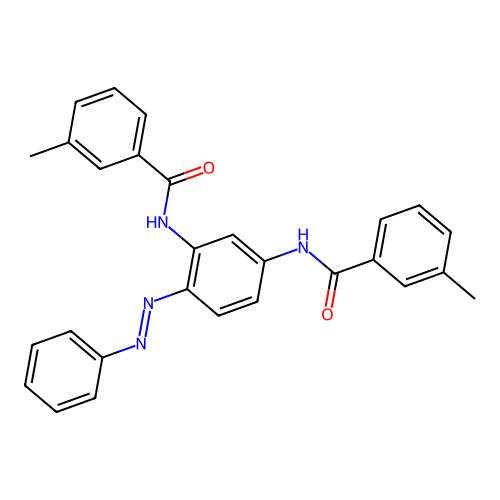 Benzamide, N,N'-[4-(phenylazo)-1,3-phenylene]bis[3-methyl-(9CI) structure