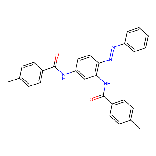 Benzamide, N,N'-[4-(phenylazo)-1,3-phenylene]bis[4-methyl-(9CI) structure