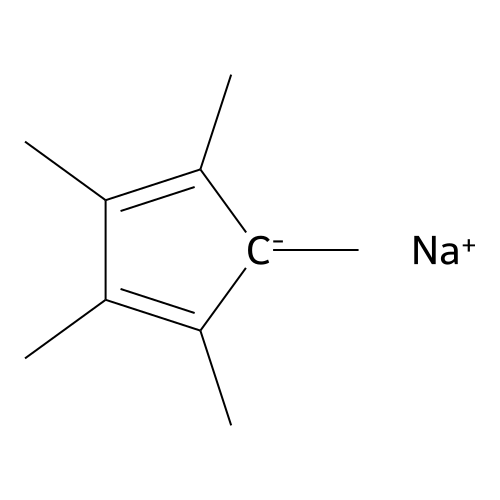 Sodium 1,2,3,4,5-pentamethylcyclopenta-2,4-dien-1-ide structure