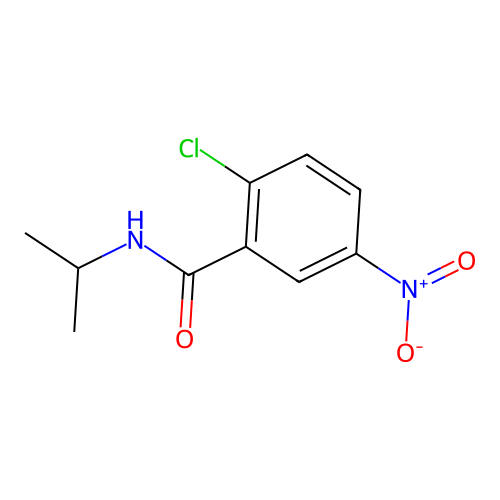 2-chloro-5-nitro-N-(propan-2-yl)benzamide structure