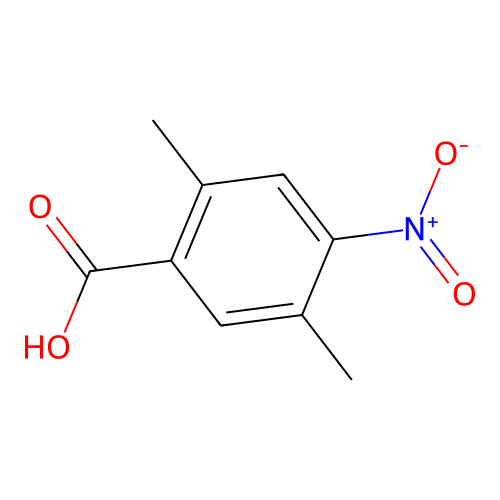 2,5-Dimethyl-4-nitrobenzoic acid structure