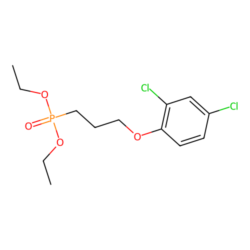 Diethyl[3-(2,4-dichlorophenoxy)propyl]phosphonate structure