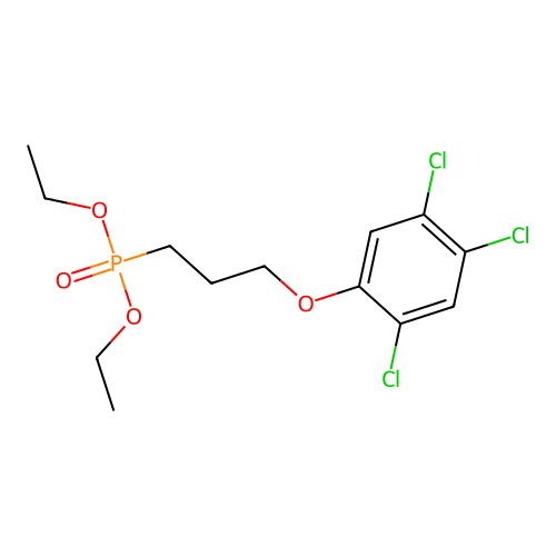 Diethyl[3-(2,4,5-trichlorophenoxy)propyl]phosphonate structure