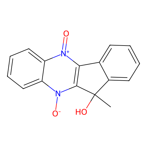 11-hydroxy-11-methyl-5-oxo-5,11-dihydro-10h-indeno[1,2-b]quinoxalin-5-ium-10-olate structure