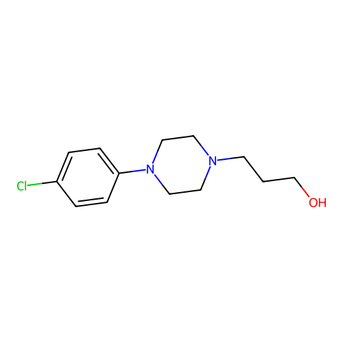 3-[4-(4-Chlorophenyl)piperazin-1-yl]propan-1-ol structure