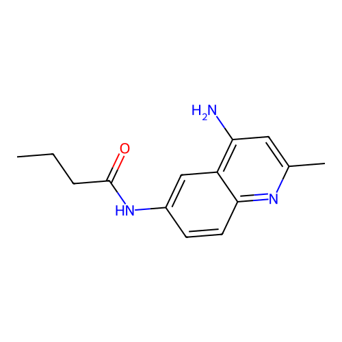 n-(4-Amino-2-methylquinolin-6-yl)butanamide structure