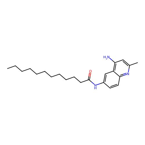 n-(4-Amino-2-methylquinolin-6-yl)dodecanamide structure