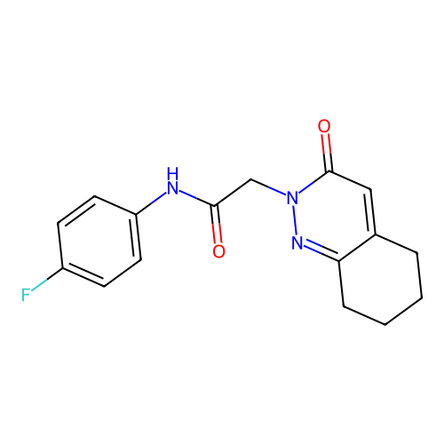 N-(4-fluorophenyl)-2-(3-oxo-5,6,7,8-tetrahydrocinnolin-2(3H)-yl)acetamide structure