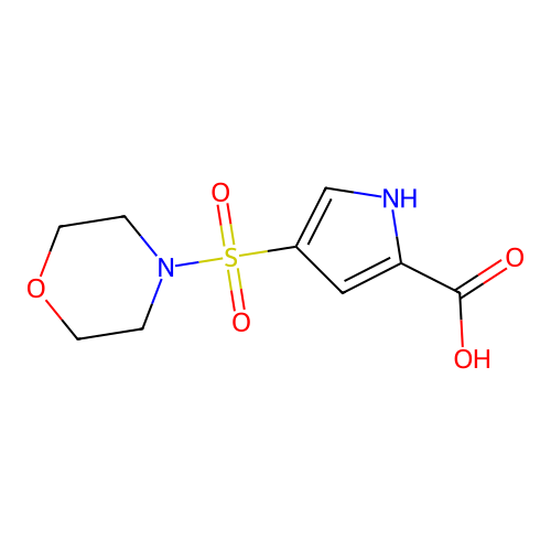 4-(4-Morpholinylsulfonyl)-1H-pyrrole-2-carboxylic acid structure