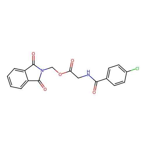 (1,3-Dioxoisoindol-2-yl)methyl 2-[(4-chlorobenzoyl)amino]acetate structure