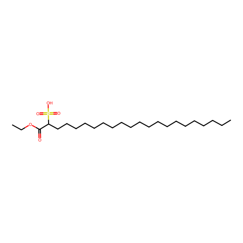 1-Ethoxy-1-oxo-2-docosanesulfonic acid structure