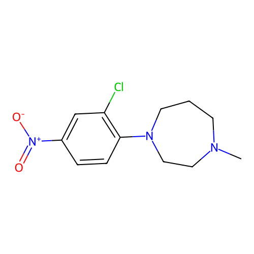 1-(2-Chloro-4-nitrophenyl)-4-methyl-1,4-diazepane structure