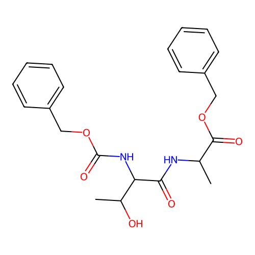 Benzyl N-[(benzyloxy)carbonyl]threonylalaninate structure