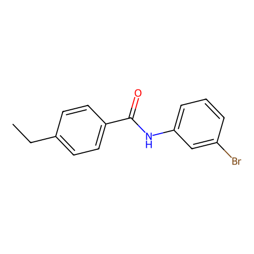 N-(3-bromophenyl)-4-ethylbenzamide structure