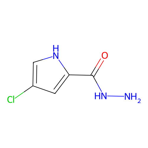 4-chloro-1H-pyrrole-2-carbohydrazide structure