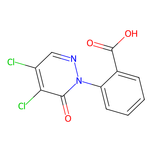 2-(4,5-Dichloro-6-oxo-1,6-dihydropyridazin-1-yl)benzoic acid structure
