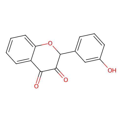 2-(3-Hydroxyphenyl)chromene-3,4-dione structure
