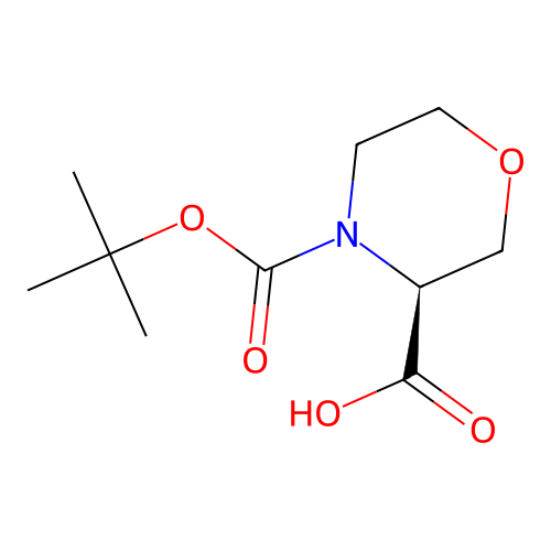 (3S)-4-(tert-Butoxycarbonyl)morpholine-3-carboxylic acid structure