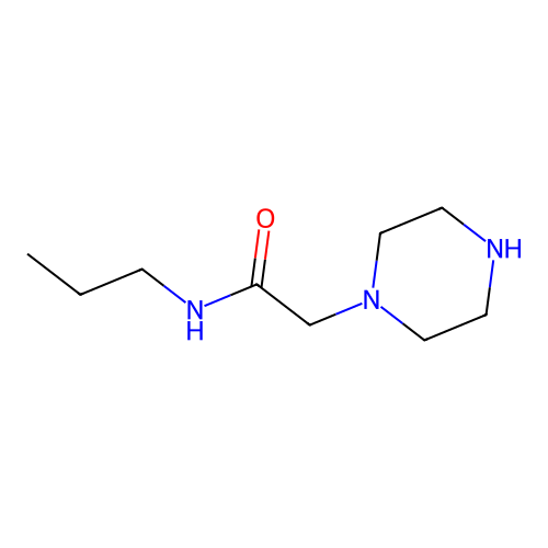 2-piperazin-1-yl-N-propylacetamide structure