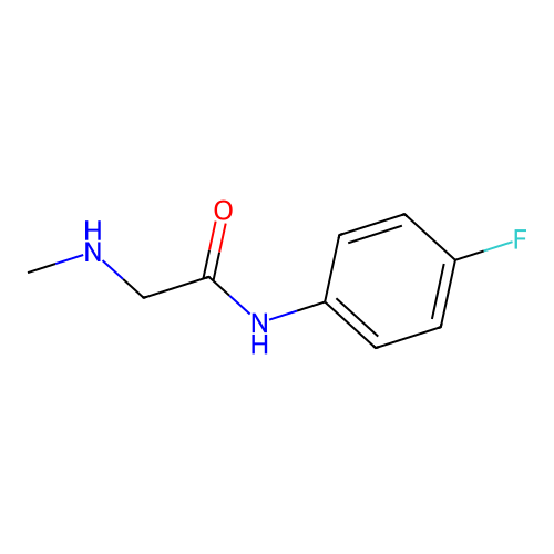 N-(4-fluorophenyl)-2-(methylamino)acetamide structure