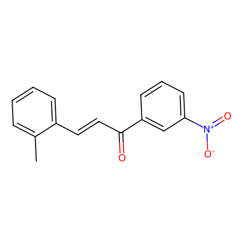 (2E)-3-(2-Methylphenyl)-1-(3-nitrophenyl)prop-2-en-1-one structure