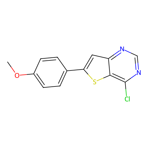4-Chloro-6-(4-methoxyphenyl)thieno[3,2-d]pyrimidine structure