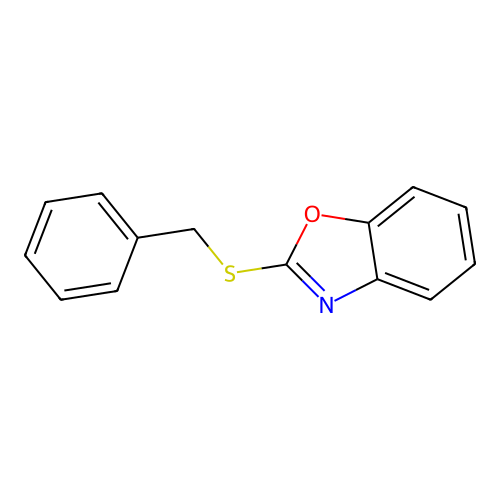 2-Benzylsulfanyl-1,3-benzoxazole structure