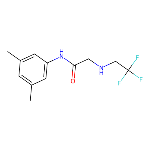 n-(3,5-Dimethylphenyl)-2-((2,2,2-trifluoroethyl)amino)acetamide structure